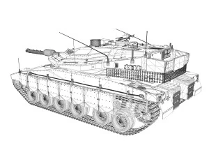 merkava iv - spear edge company 3D Model