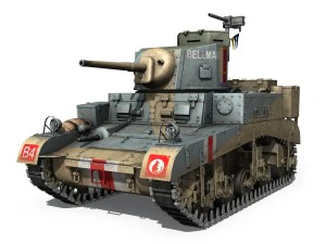m3 light tank honey - bellman 3D Model