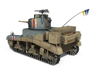 m3 light tank honey - bellman 3D Model