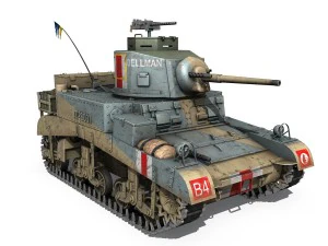 m3 light tank honey - bellman 3D Model
