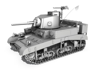 m3 light tank honey - bellman 3D 模型