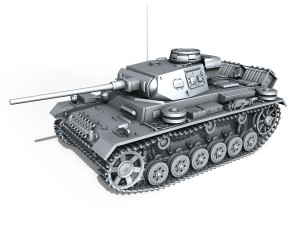 pzkpfw iii - panzerkampfwagen 3 - ausfj - 114 3D 모델