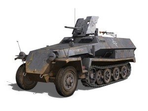 sdkfz 251 ausf c - hanomag half-track - 23pd 3D Model