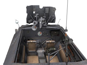 sdkfz 251 ausf c - hanomag half-track - 23pd 3D Model