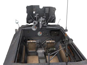 sdkfz 251 ausf c - hanomag half-track - 23pd 3D Model