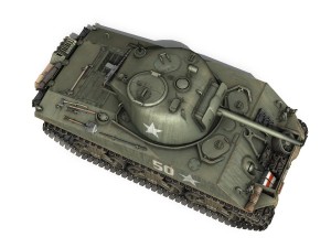 m4a3 75mm - sherman - 50 3D Модель