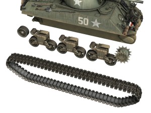 m4a3 75mm - sherman - 50 3D Модель