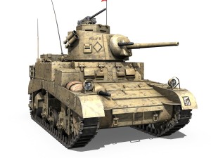 m3 light tank honey - polly iii 3D Model