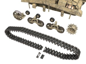 m3 light tank honey - polly iii 3D Model