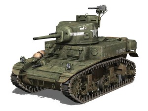 m3 light tank stuart - w306565 3D Модель