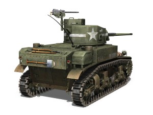 m3 light tank stuart - w306565 3D Модель