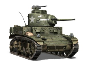 m3 light tank stuart - w306565 3D Модель