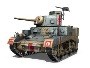 m3 light tank honey - allendale Modelo 3D