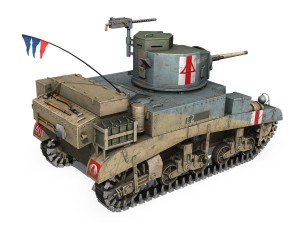 m3 light tank honey - allendale Modelo 3D