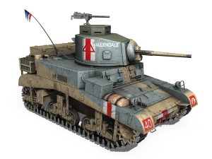 m3 light tank honey - allendale Modelo 3D