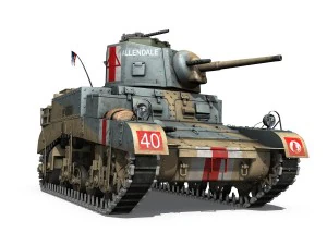 m3 light tank honey - allendale 3D Model