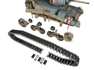 m3 light tank honey - allendale Modelo 3D
