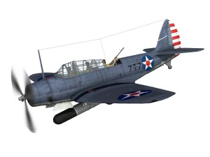 douglas tdb-1 devastator - 7t7 3D Model