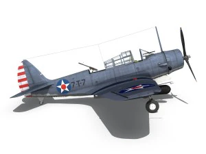 douglas tdb-1 devastator - 7t7 3D Model