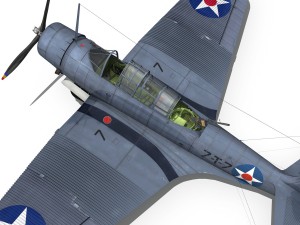 douglas tdb-1 devastator - 7t7 3D Модель