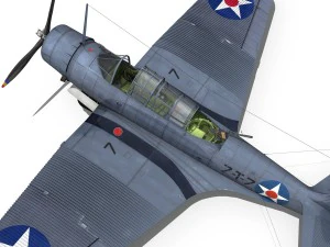 douglas tdb-1 devastator - 7t7 3D Model