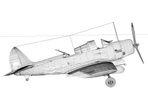 douglas tdb-1 devastator - 7t7 3D Model