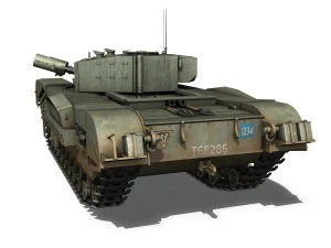 churchill mkiii avre - lynx 3D Model