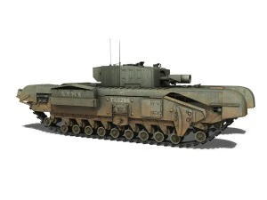 churchill mkiii avre - lynx 3D Model