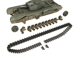 churchill mkiii avre - lynx 3D मॉडल