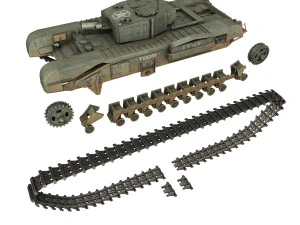 churchill mkiii avre - lynx 3D Model