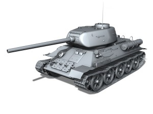 t-34 85 - soviet medium tank Modelo 3D