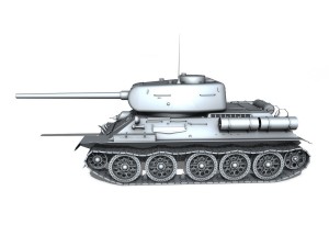 t-34 85 - soviet medium tank Modelo 3D