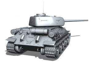 t-34 85 - soviet medium tank Modelo 3D