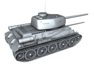 t-34 85 - soviet medium tank Modelo 3D