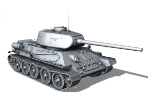 t-34 85 - soviet medium tank Modelo 3D