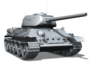 t-34 85 - soviet medium tank Modelo 3D