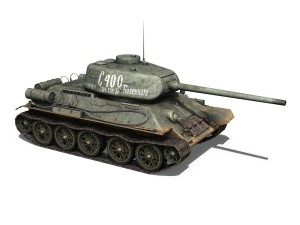 t-34 85 - soviet medium tank - 400 3D Model