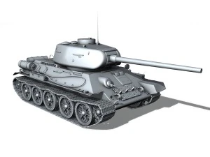 t-34 85 - soviet medium tank - 400 3D Model