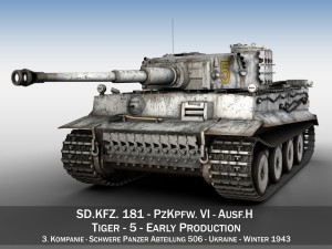 panzer vi - tiger - 5 - early production 3D Model