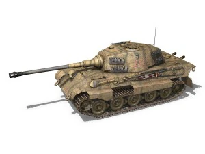 panzerkampfwagen vi - ausfb - tiger ii - 333 3D Model