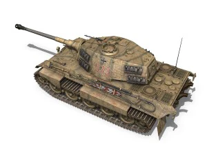 panzerkampfwagen vi - ausfb - tiger ii - 333 3D Model