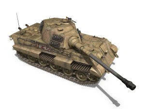 panzerkampfwagen vi - ausfb - tiger ii - 333 3D Model