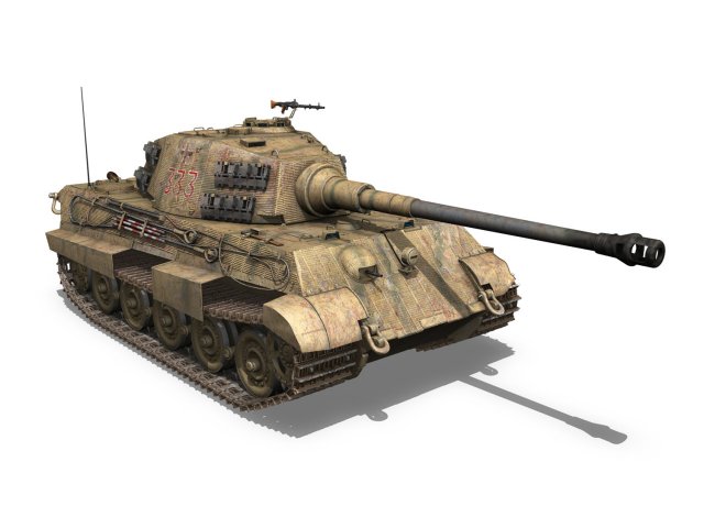 panzerkampfwagen vi - ausfb - tiger ii - 333 3D-Modell in Panzer 3DExport