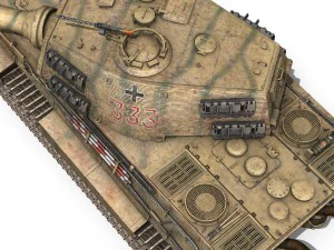 panzerkampfwagen vi - ausfb - tiger ii - 333 3D Model