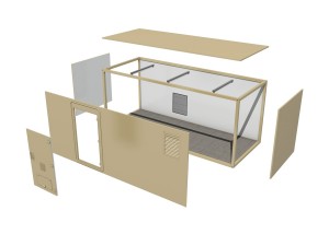 20ft office container version1 3Dモデル