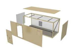 20ft office container version1 3D Model