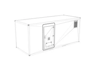 20ft office container version1 3D Model