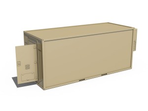20ft office container version 2 3D Model