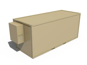 20ft office container version 2 3D Model