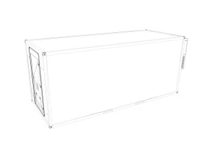 20ft office container version 2 3D Model